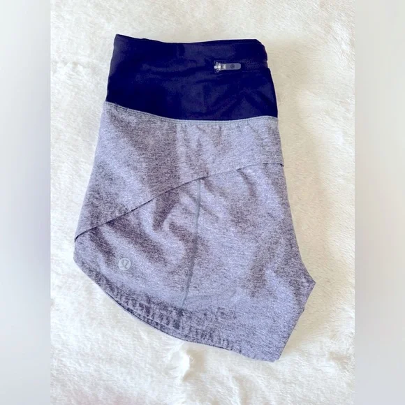 Lululemon Speed Up Shorts Long 4”, MR, 4, Heathered Lux, Black - Picture 10 of 11